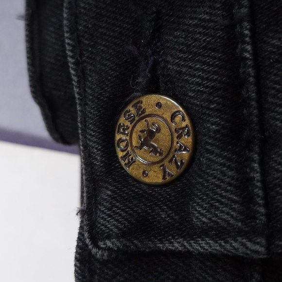 Vintage Mickey Mouse Black Denim Jeans UNISEX - Picture 5 of 11